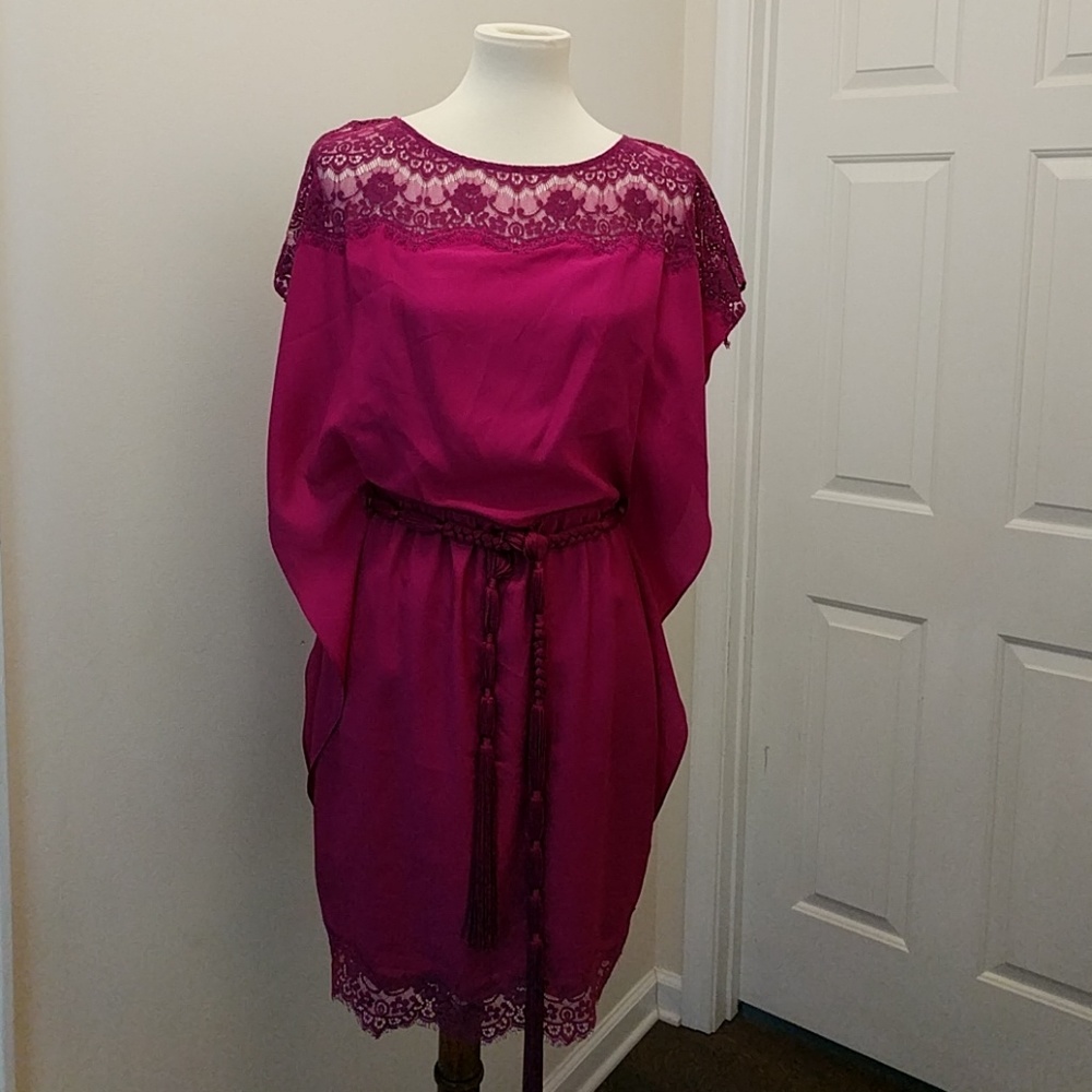 Jessica Simpson purple lace dress